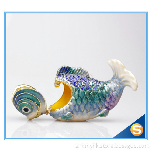 Lovely Fish Shape Decor Box Gift Trinket Box for Jewelries